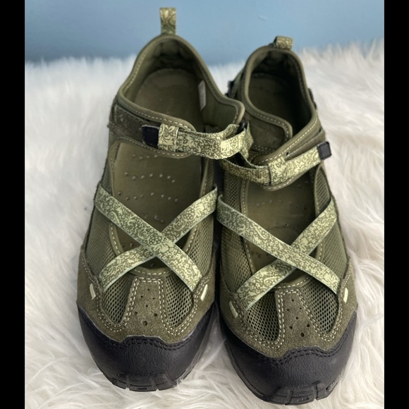 AUTHENTIC LANDS ENDS MARYJANE TREKKER SANDALS SZ 8 - Picture 1 of 9